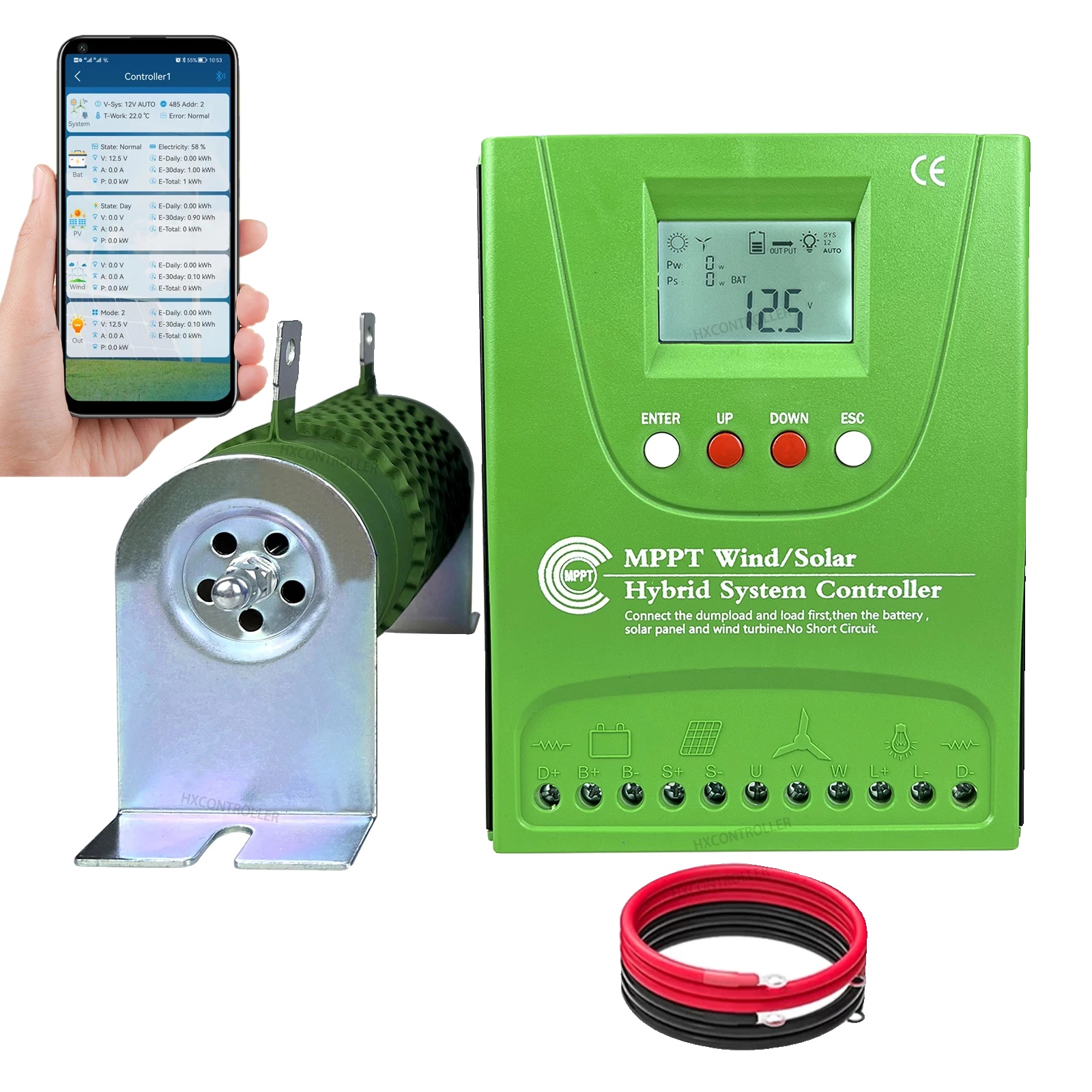 Solar- Und Windladeregler, Mppt, Integriertes Bluetooth