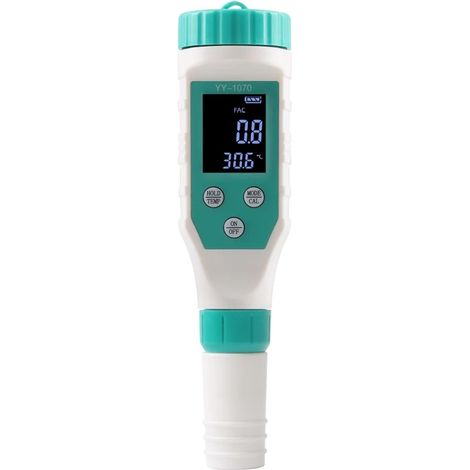Wassertester, 7-in-1 Digitaler Chlortester, Ph-tester, Salzanalysator, Redox, Tds, Leitfähigkeit, Temperatur, Cl