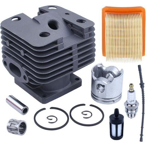35-mm-zylinderkolben Für Stihl Fs120, Fs200 Und Fs250 Mit Ersatzteilen, Inklusive Nadellager Und Kraftstoffleitung