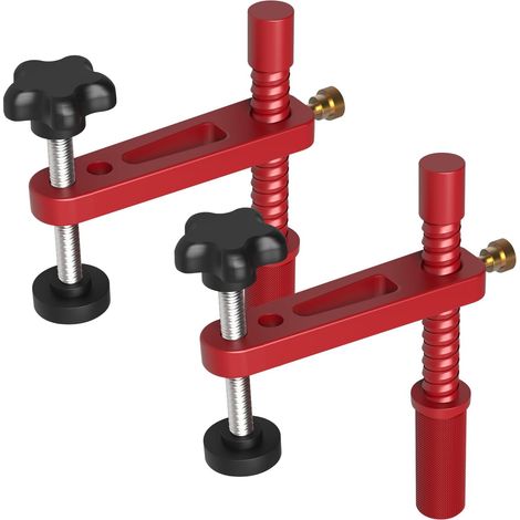 Set Mit 2 20-mm-werkbankklemmen, Schnellspannklemmen, Verstellbare Mft-schnellspannklemmen Aus Metall Für Die Holzbearbeitungswerkbank (20 Mm)