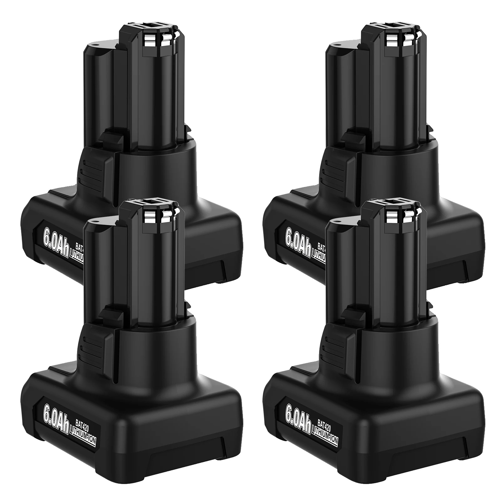 Ersatzakku Für Bosch 10,8 V/12 V, 6000 Mah Kapazität, Lithium-ionen-technologie, 4er-pack, 12 V