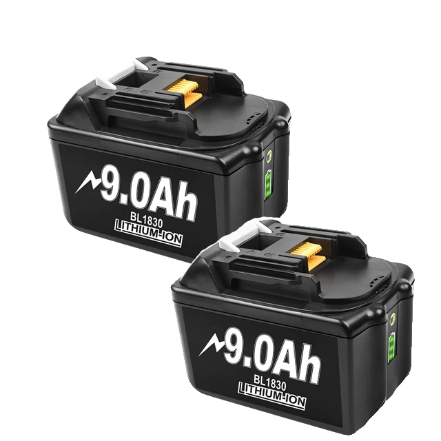 Wiederaufladbarer Akku, Hohe Kapazität 90 Ah, Led-anzeige, 18 V, 18 V-a, 2er-pack 9000 Mah