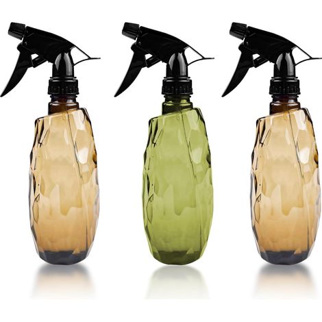 3-teiliges Set Mit 600-ml-haarsprayflaschen, Leeren, Wiederbefüllbaren Sprühflaschen, Verstellbarem Sprühkopf, Kunststoff-pflanzensprüher, Für Reinigung, Gartenarbeit Und Reisen