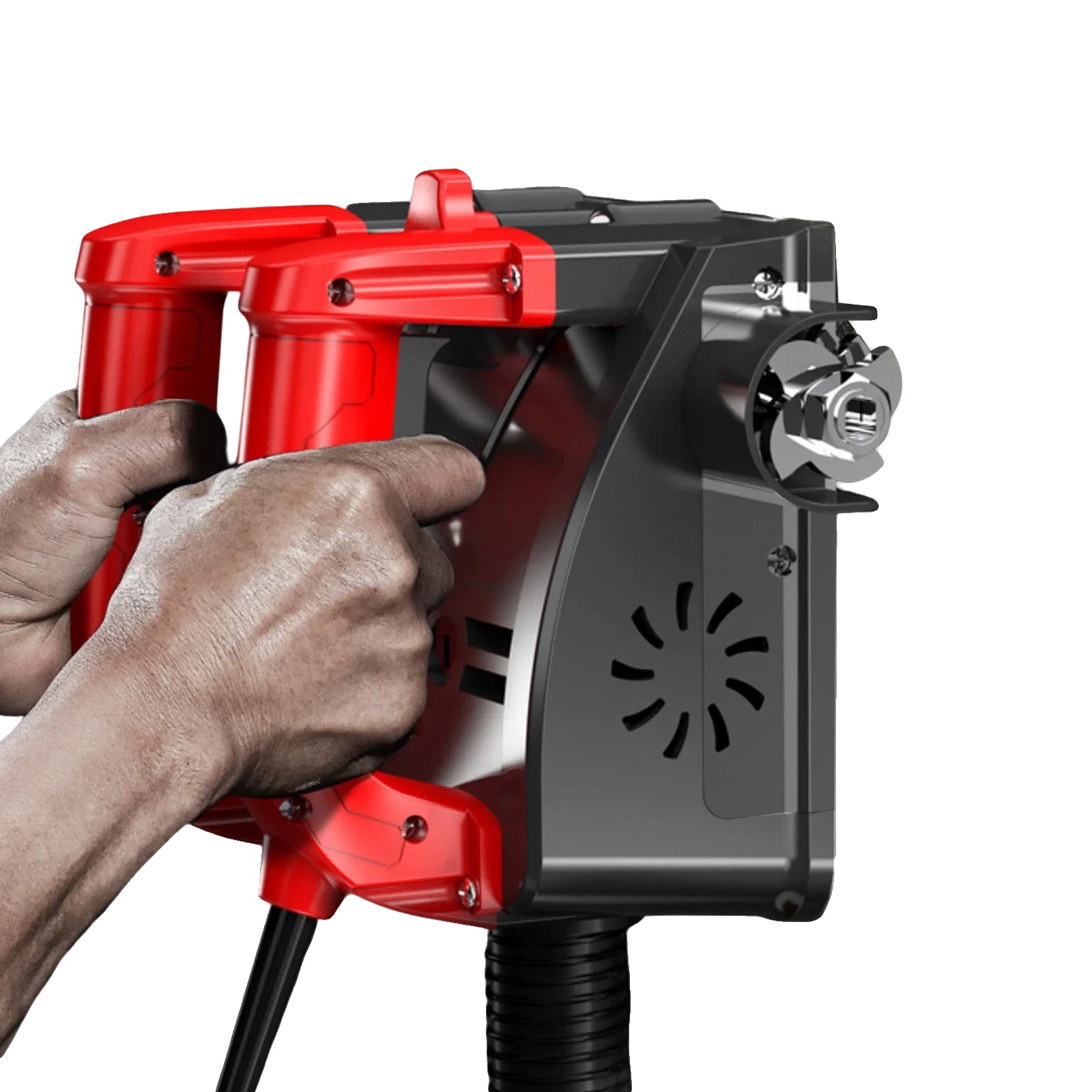 Wandfräsmaschine, Effiziente Staubabsaugung, Vielseitige Kompatibilität, Rot