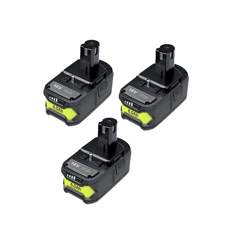Lithium-ionen-akku, 6,0 Ah Kapazität, 3 Batterien