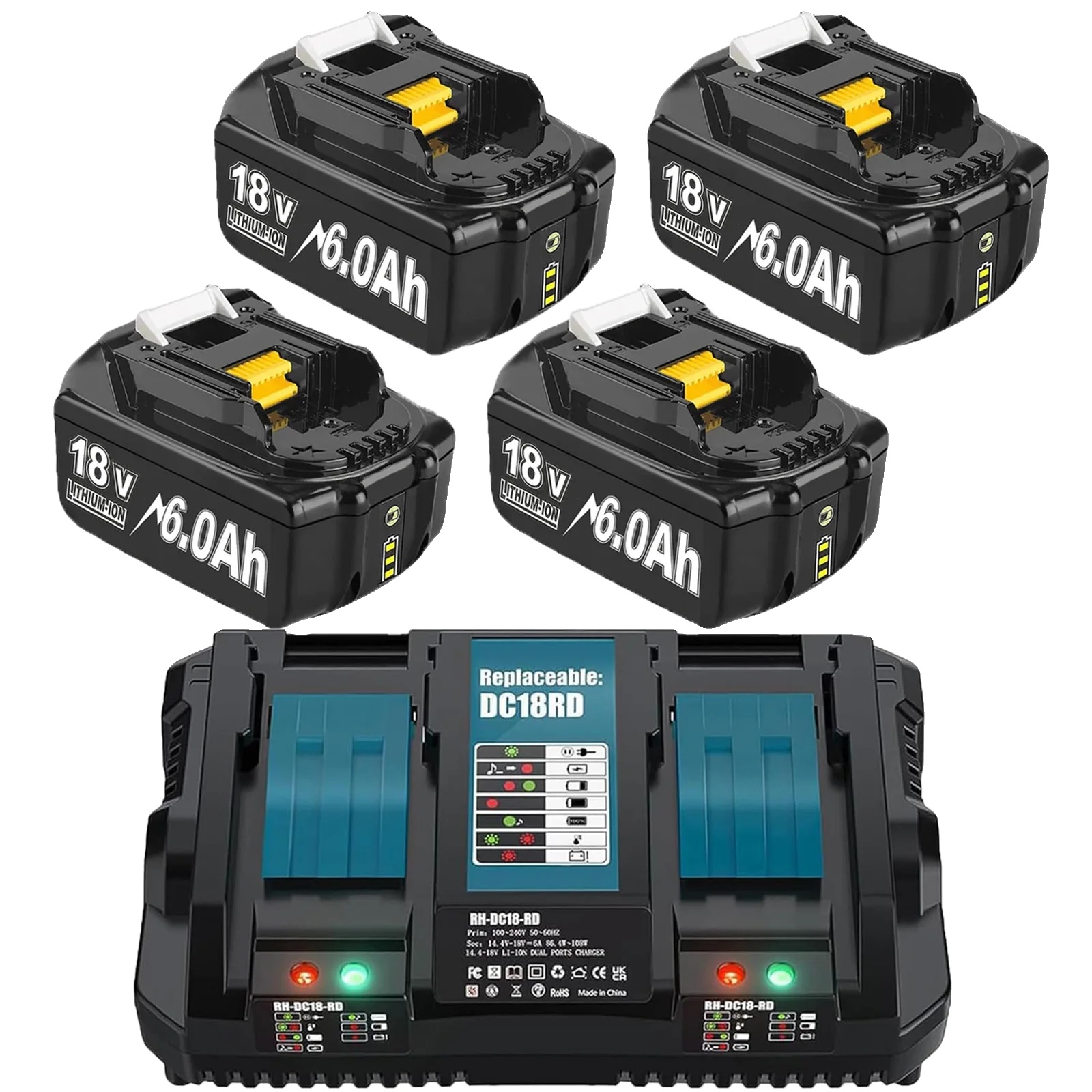 Ersatzakku, 18 V, 6000 Mah Kapazität