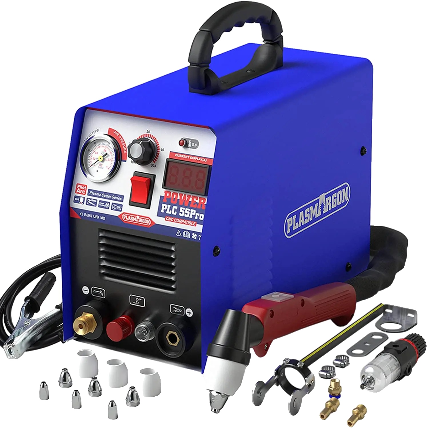Plasmaschneider, 220 V, Maximalstrom 55 A, Maximale Schnittstärke 14 Mm, Modellnummer Plc55pro, Für Alle Metalle