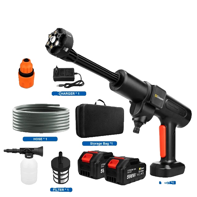 200-bar-elektro-hochdruckreiniger Mit Bürstenlosem Motor, 6-in-1-wasserpistole