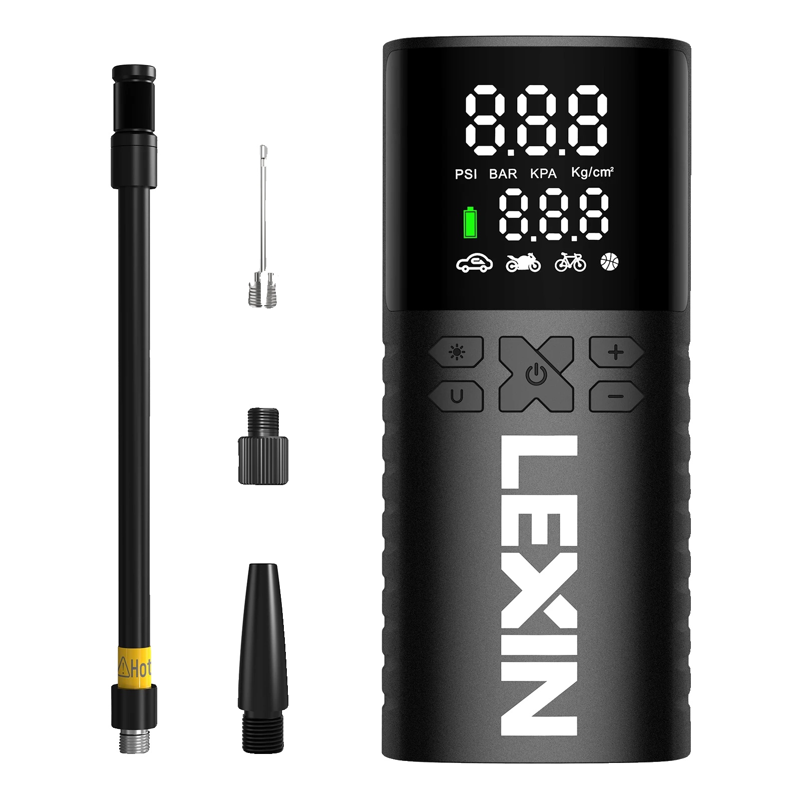 Intelligente Luftpumpe, 4000-mah-akku, Maximaler Druck 150 Psi, Spannung 7,4 V, Gewicht 0,6 Kg, Robustes Kunststoffmaterial