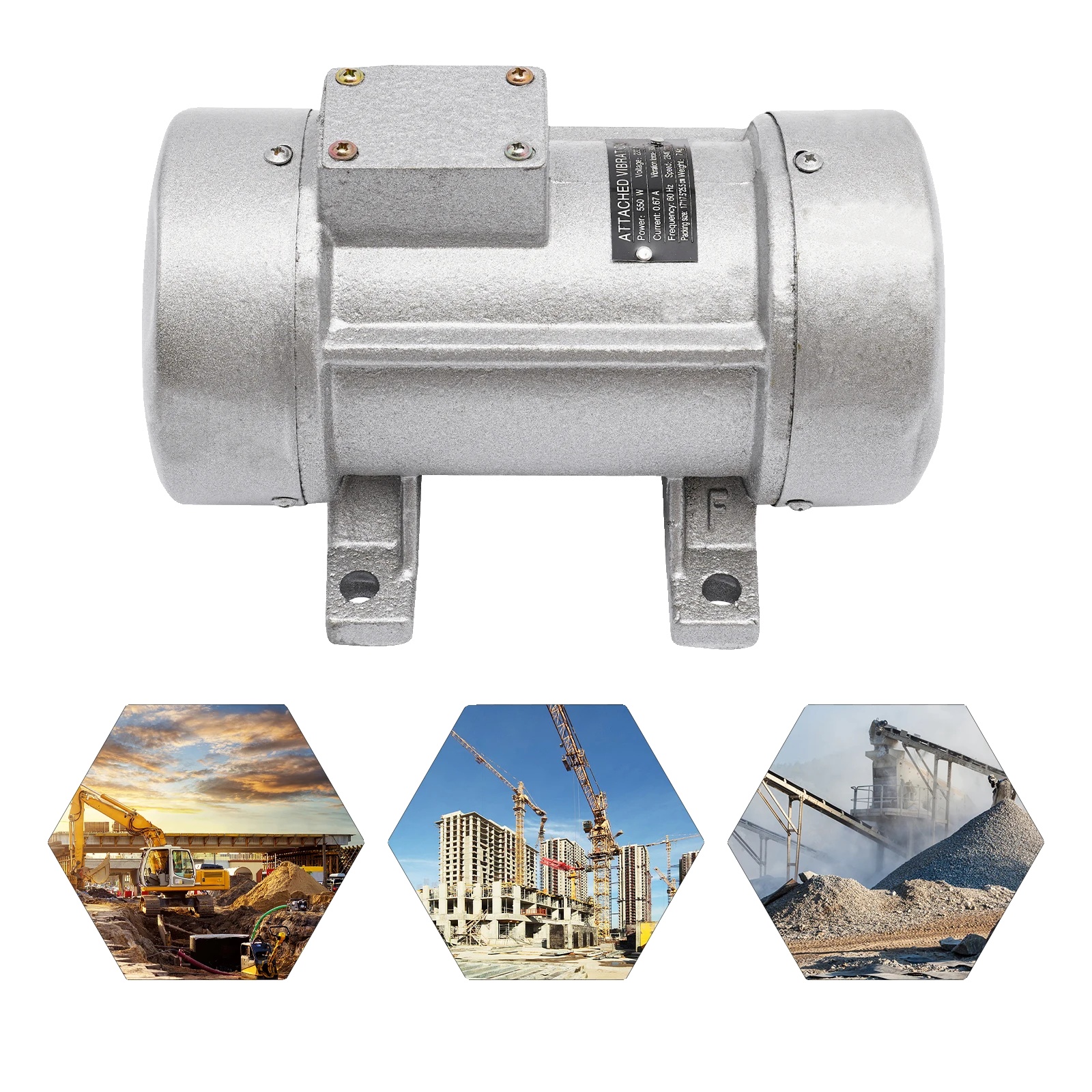 Betonrüttler, 550 W Leistung, Ip65 Wasserdicht, Eu