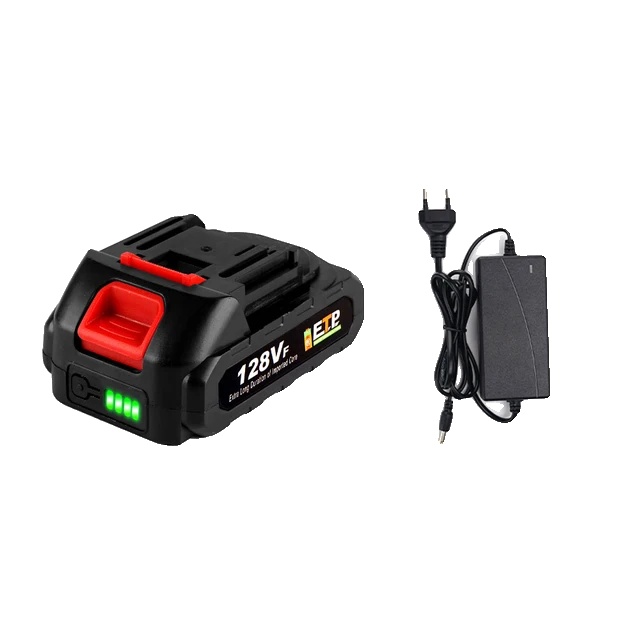 Wiederaufladbarer Akku, 18-v-kompatibilität, Led-betriebsanzeige, 128 V Mit Ladegerät