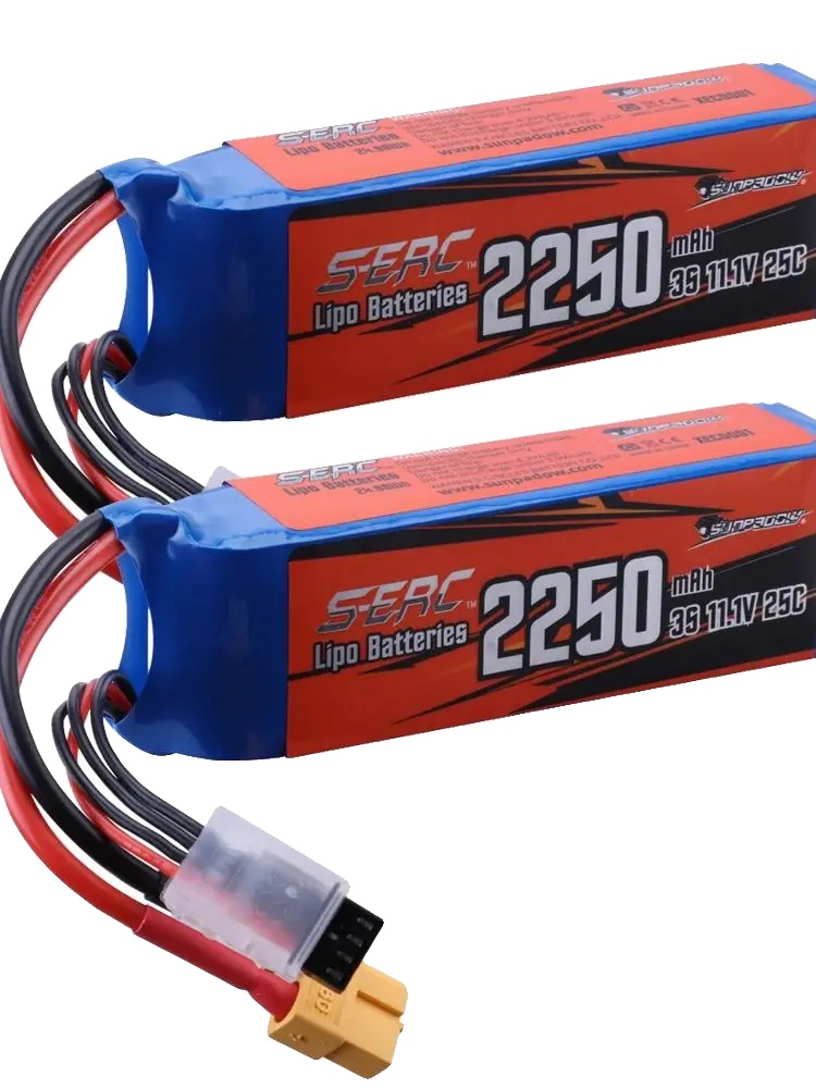 Lipo-akku, 2250 Mah Kapazität, 11,1 V Spannung, 25c Entladerate, 2250-3s-25c-2 Stück