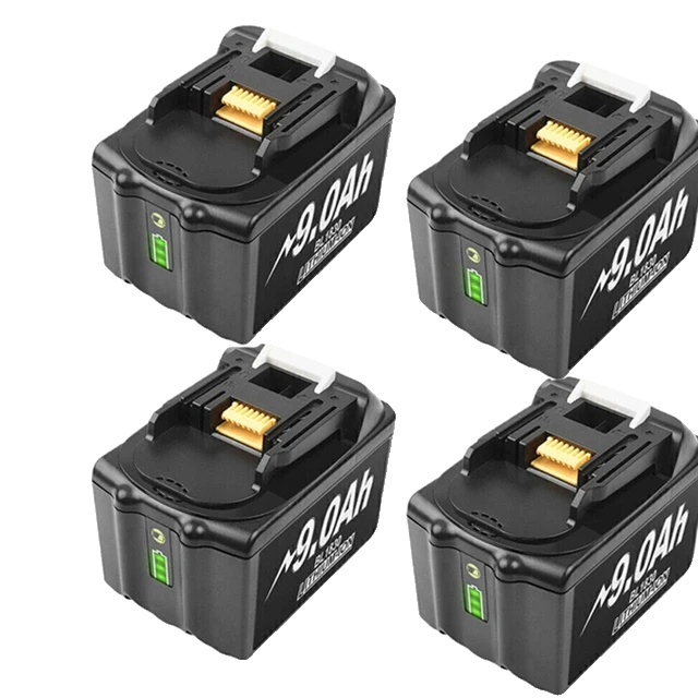 Akku, 9000 Mah Kapazität, Intelligente Led-anzeige, 4 Stück 9.0