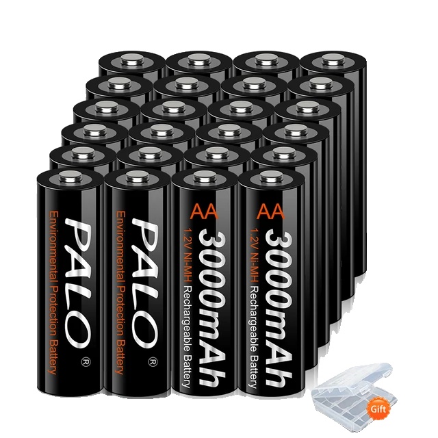 Wiederaufladbare Aa-batterie, 3000 Mah Kapazität, Ni-mh-technologie, 1,2 V, 24 Aa-batterien