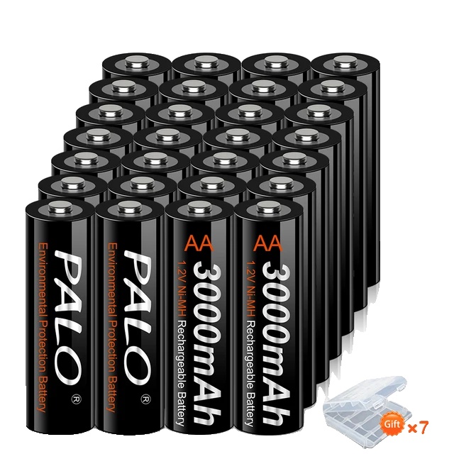 Wiederaufladbare Aa-batterie, 3000 Mah Kapazität, Ni-mh-technologie, 1,2 V, 28 Aa-batterien