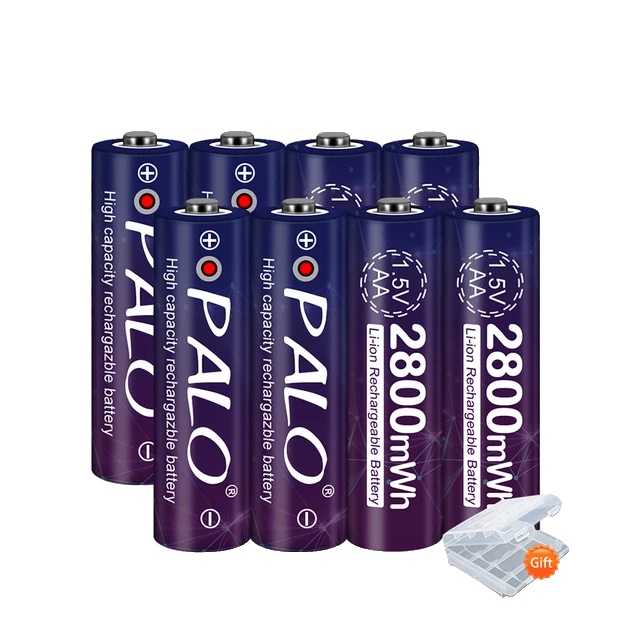Wiederaufladbarer Akku, Nennspannung 1,5 V, Kapazität 2800 Mwh, 8 Aa-batterien