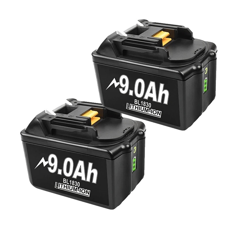 Akku, 6000 Mah Kapazität, Kompatibel Mit Verschiedenen 18-v-modellen, 2 Stück, 9,0 Ah