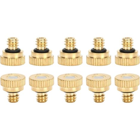 0,2 Mm 10 Stück Messing-sprühdüsen, Niederdruck-außenwasser-sprühkopf-sprühsystemdüse.