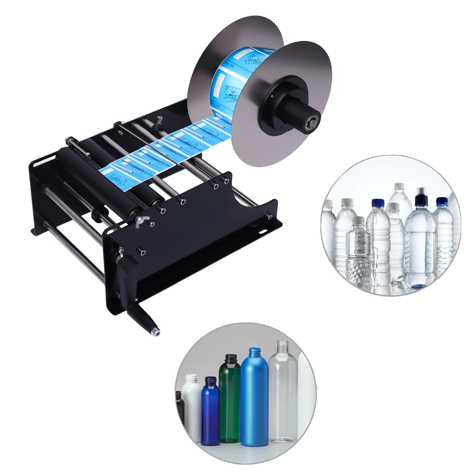 Etikettiermaschine, 10–30 Etiketten Pro Minute, Genauigkeit ±0,5 Mm, Geeignet Für Flaschendurchmesser Von 2–12 Cm, Abmessungen 42 Cm × 25 Cm × 28 Cm, Gewicht 5 Kg