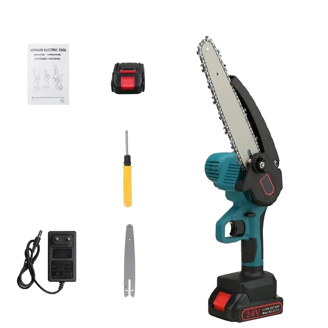 Mini-gartensäge, Batteriebetrieben, Ergonomisches Design, Inklusive 1 Akku