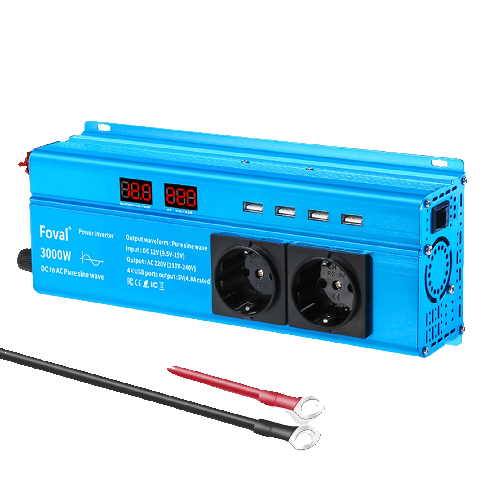 Usv, 3000 W Spitzenleistung, 4 Usb-ladeanschlüsse
