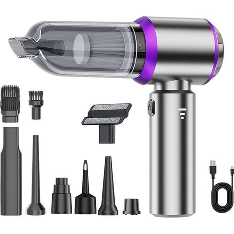 Leistungsstarker Autostaubsauger, 16.000 Pa, 4-in-1, 3 Geschwindigkeitsstufen, Mit Hepa-filter, Kabellos