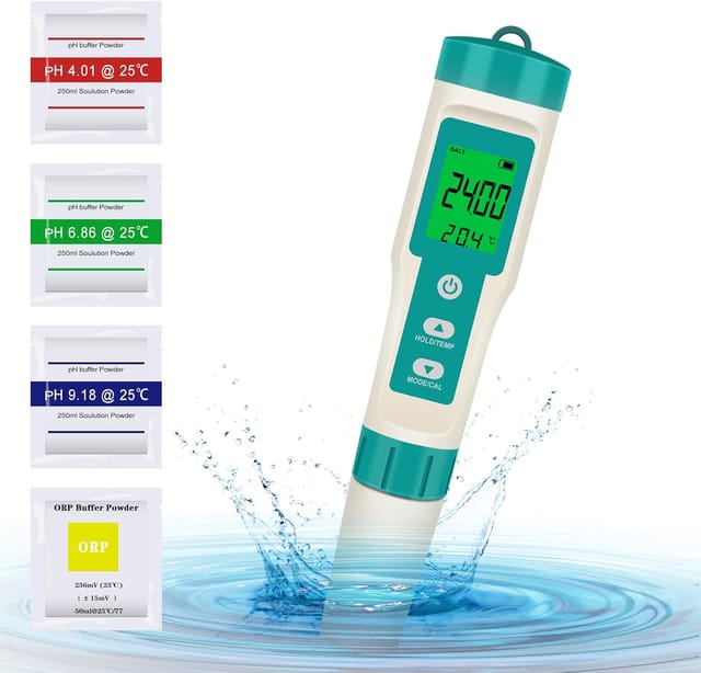 Poolwasseranalyse 7-in-1-Wasserqualitätsmonitor, Wasserqualitätsanalysator