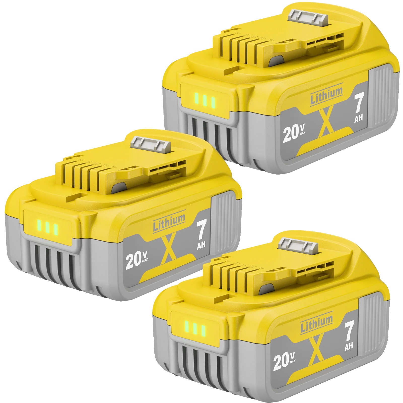 Lithium-ersatzbatterie, 7000 Mah Kapazität, 20 V Nennspannung, 3 Stück