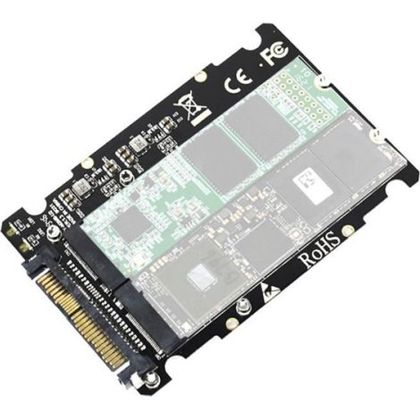 2-in-1 M.2 Nvme Sata U2pcb M.2 Nvme Ssd Key M Key B Ssd Zu U.2 Sff-8639 Pcie M2 Adapter Konverter Computerteile