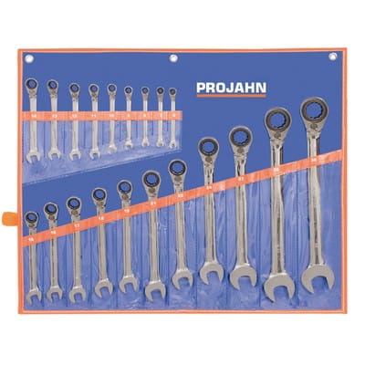 GearTech Schlüssel Satz Rolltasche umschaltbar 20 -tlg. 6 - 7 - 8 - 9 - 10 - 11 - 12 - 13 - 14 - 15 - 16 - 17 - 18 - 19 - 21 - 22 - 24 - 27