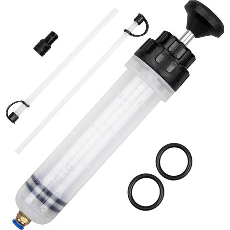 200-cm³-flüssigkeitsabsaugpumpe, Ölablassspritze Mit 2 Schläuchen, Manuelle Flüssigkeitsabsaug-/befüllpumpe