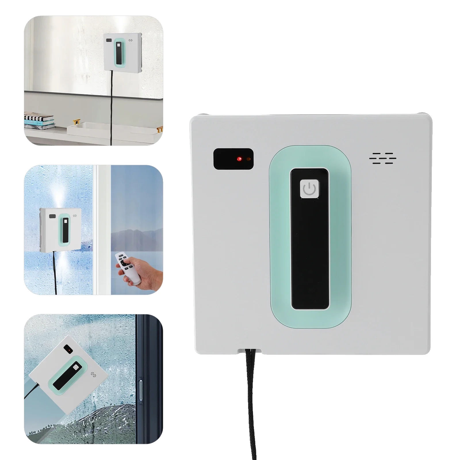 Automatischer Fensterreiniger, 72 W Nennleistung, 24 V Nennspannung, 2500 Pa Saugleistung, 50 Ml Wassertank, Reinigungsfläche 30–50 M²