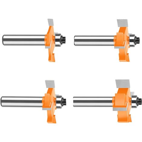 Komplettes Set An Fräsern Für Holzbearbeitungsprojekte. Nutfräser Mit 8-mm-schaft. Stabile Konstruktion Und Kugelgelagertes Fräser-set.