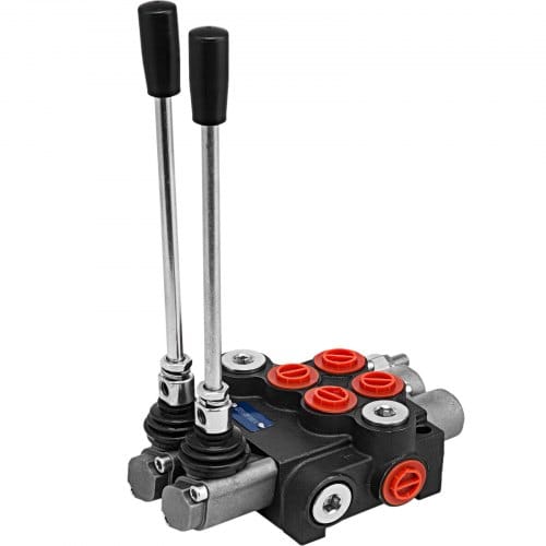 Vevor 2 Spool Hydraulikventil Handhebelventil, 11GPM directional control valve adjustable, 6,3 kg Hydraulische Venti valve adjustable