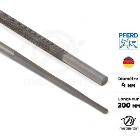 Pferd Kettensägenketten-schärffeilen, Ø 4 Mm, L 200 Mm, 6er-packung