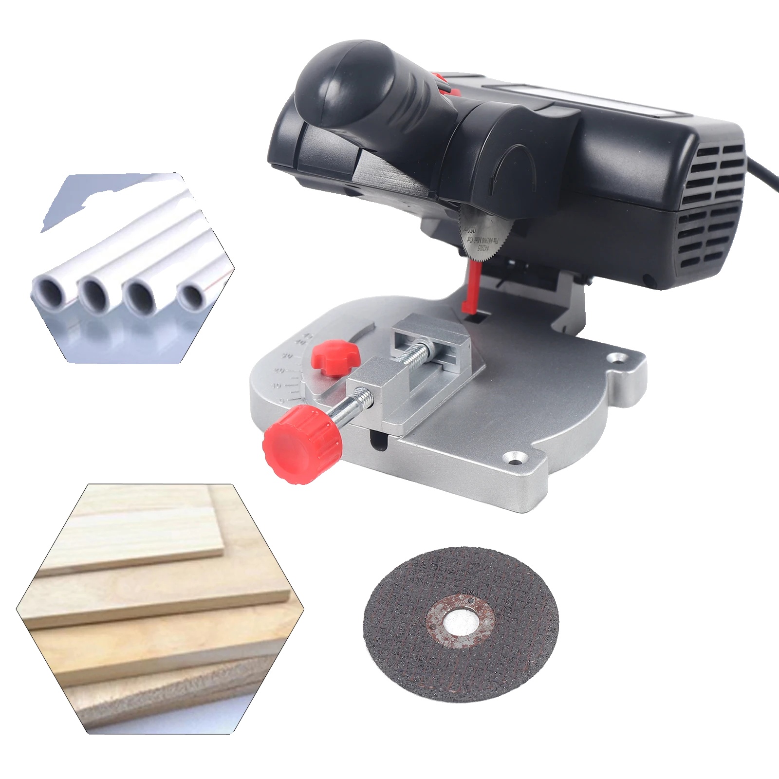 Mini-kapp- Und Gehrungssäge, 4500 U/min, 90 W, 220-v-netzanschluss, Abmessungen 185 Mm X 135 Mm X 150 Mm, Gewicht 1,75 Kg