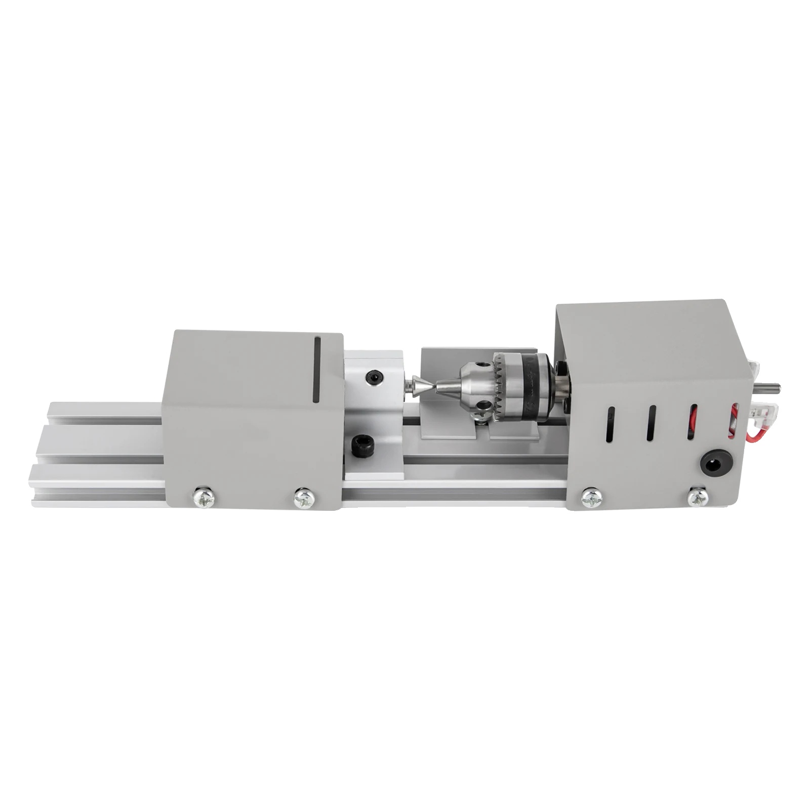 Mini-holzdrehbank, 7 Einstellbare Geschwindigkeiten, Präzisionsbohren, Mini-drehbank, Eu-stecker