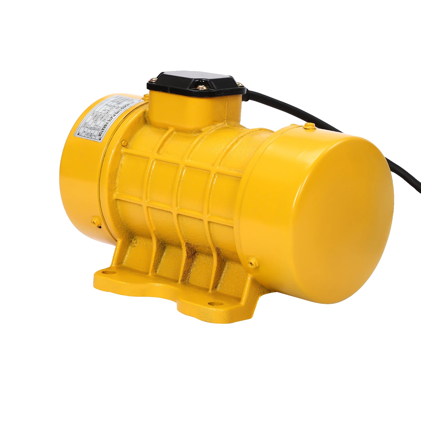 Betonrüttlermotor, 250 W Leistung, Robuste Gusseisenkonstruktion, Gelb, Eu