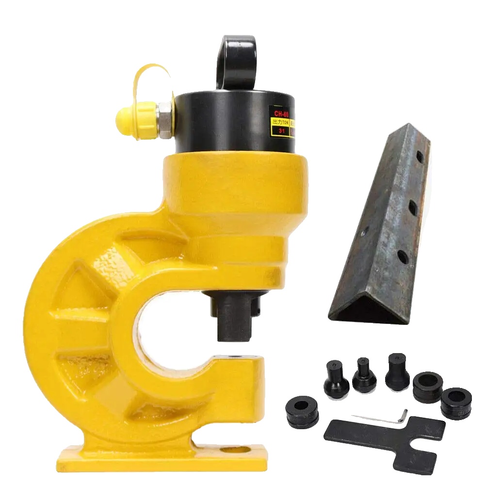 Hydraulisches Stanzwerkzeug, Stanzkapazität Für Verschiedene Materialien, Kompakte Bauweise, Gelb