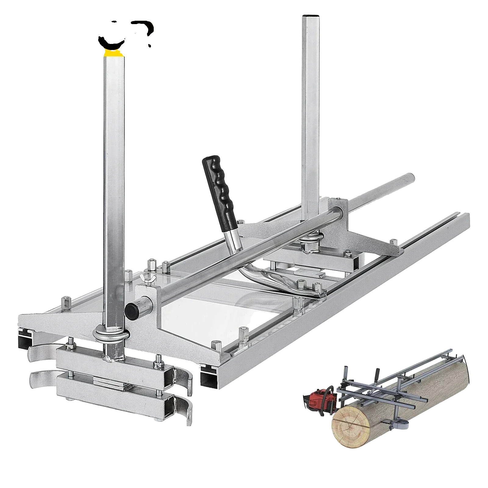Kettensäge, Material: Aluminium Und Stahl, Kompatible Kettensägengrößen: 14"-24", Schnittstärke: 1/2" Bis 13", Verstellbare Höhe: 0" Bis 14", Gewicht: 14,2 Lbs
