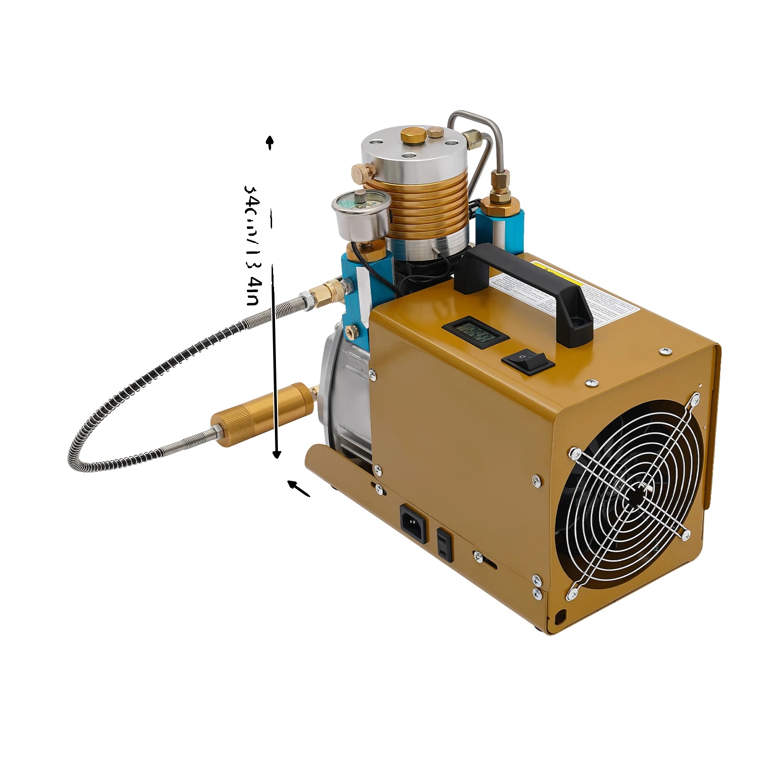 Hochdruck-luftpumpe, 1,8 Kw Leistung, Einstellbarer Druck Von 5 Bis 30 Mpa, Maximales Aufblasvolumen 100 L/min