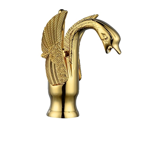 Golden Swan Badezimmerarmatur, Warm- Und Kaltwasser, Nordischer Luxus