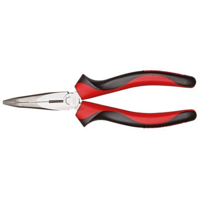 L+ R28512160 Flachrundzange gewinkelt 45° 160 mm 2K-Griff
