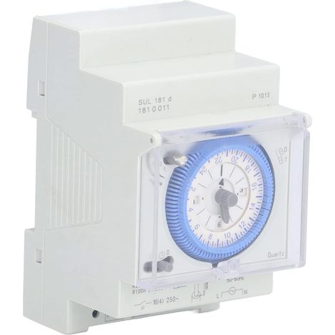 Mechanischer Timer, 110–230 V, 2-wege-digitalanzeige, Din-schienenmontage, Für Innenräume, Für Beleuchtung, Für Lampen