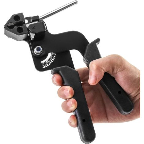 Schwarzer Kabelbinder-pen, Metall-kabelbinder-pen, Spann- Und Schneidewerkzeug Für Edelstahl-kabelbinder