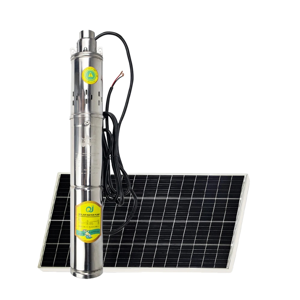 Solarbetriebene Tiefbrunnenpumpe, 750 W Leistung, Maximale Fördermenge 2 T/h