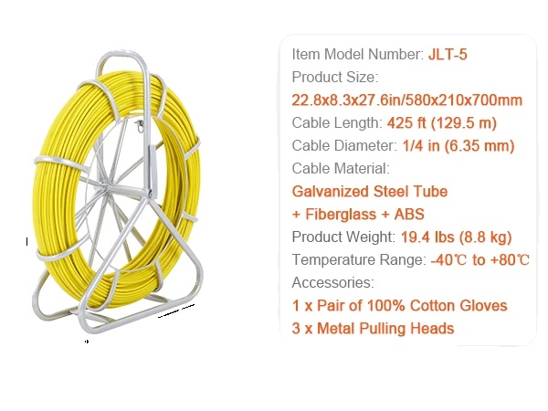 Zugdraht, Strapazierfähiges Fiberglas, Verschiedene Längenoptionen, 1-4 Zoll X 425 Fuß