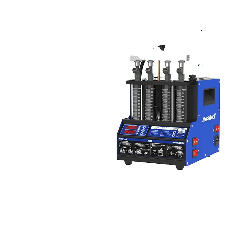 Einspritzdüsenreiniger, 70 W Leistung, 1300 Ml Tankinhalt, Einstellbarer Systemdruck Bis Zu 0,6 Mpa, Einspritzzeit 0–9900, Gehäuse Aus Aluminiumlegierung