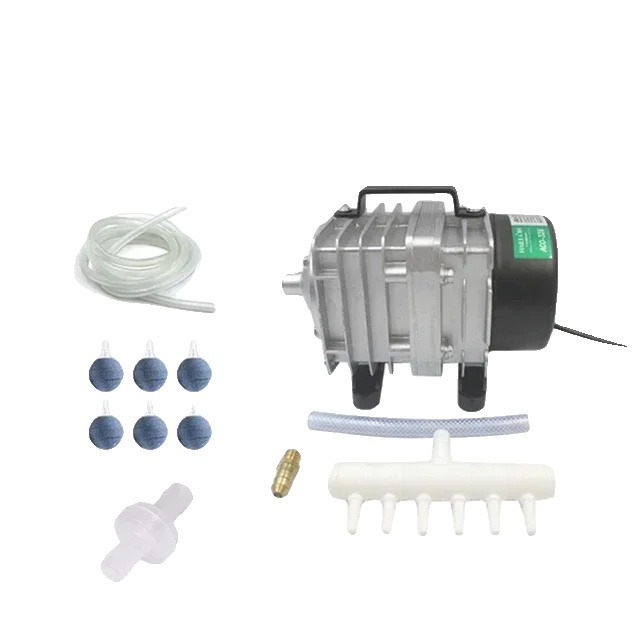 Luftkompressor, Fördermenge 70 L/min, Ideal Für Aquarien, Zubehör 328-60 W, Eu-adapter 220 V-50 Hz