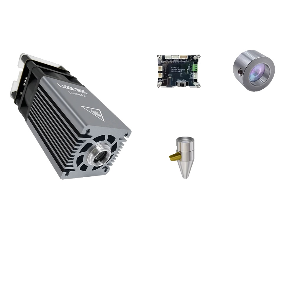 Lasermodul, 5 W Ausgangsleistung, Luftunterstützungsfunktion, Magnetische Schutzabdeckung